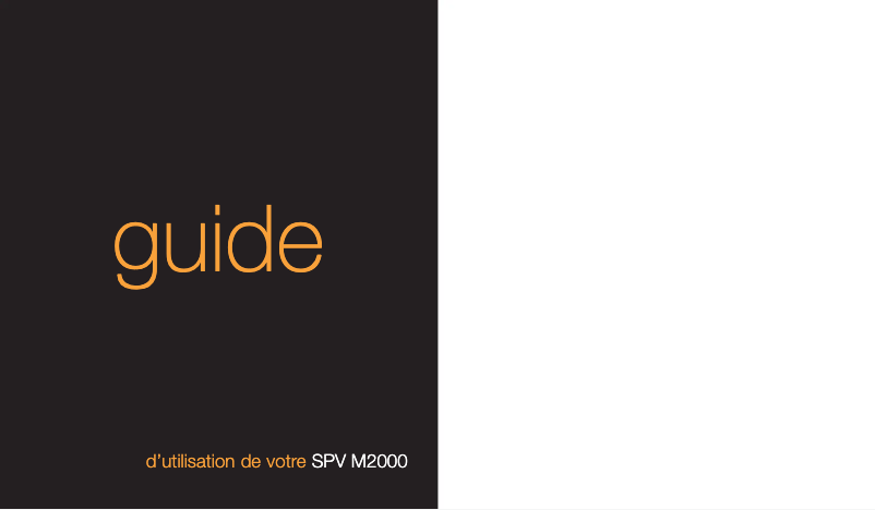 Página 1 del manual Manual de usuario Orange SPV M2000