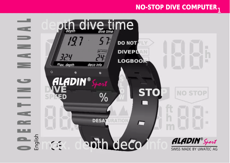 Página nº 1 - Manual de usuario Uwatec Aladin Sport