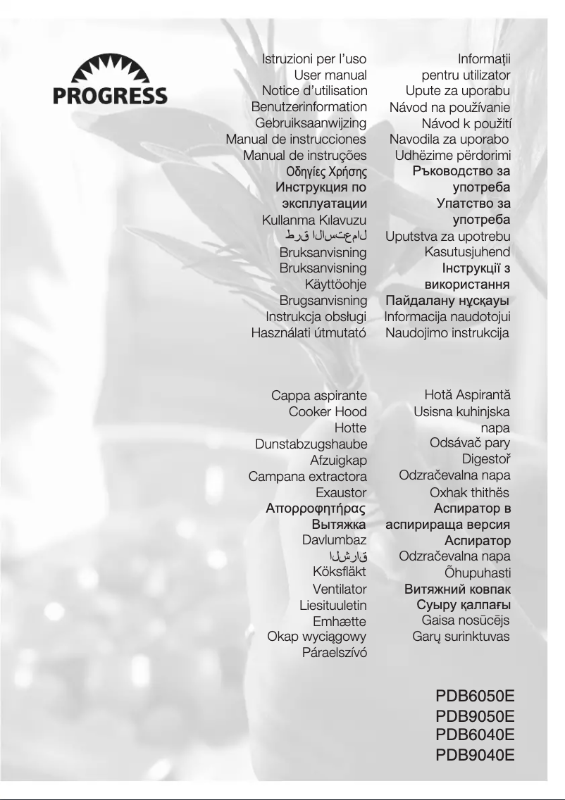 Imagen de la primera página del manual del dispositivo PDB6040E