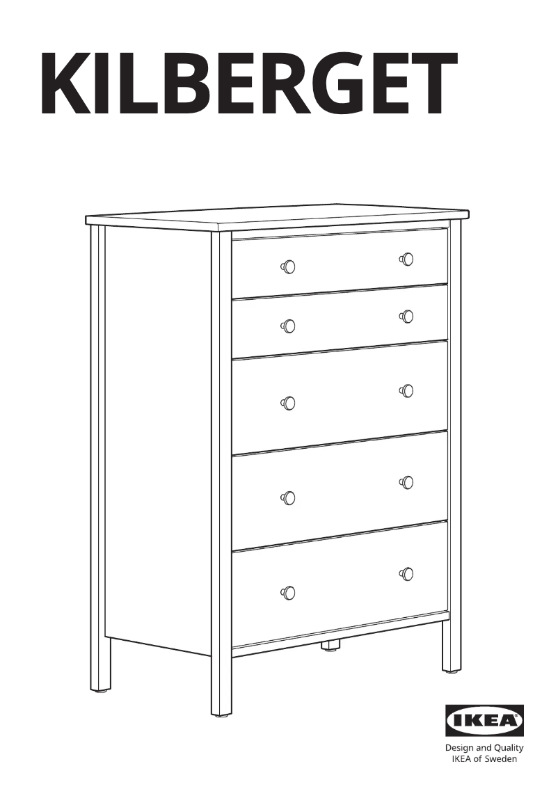 Imagen de la primera página del manual del dispositivo KILBERGET 105.616.70