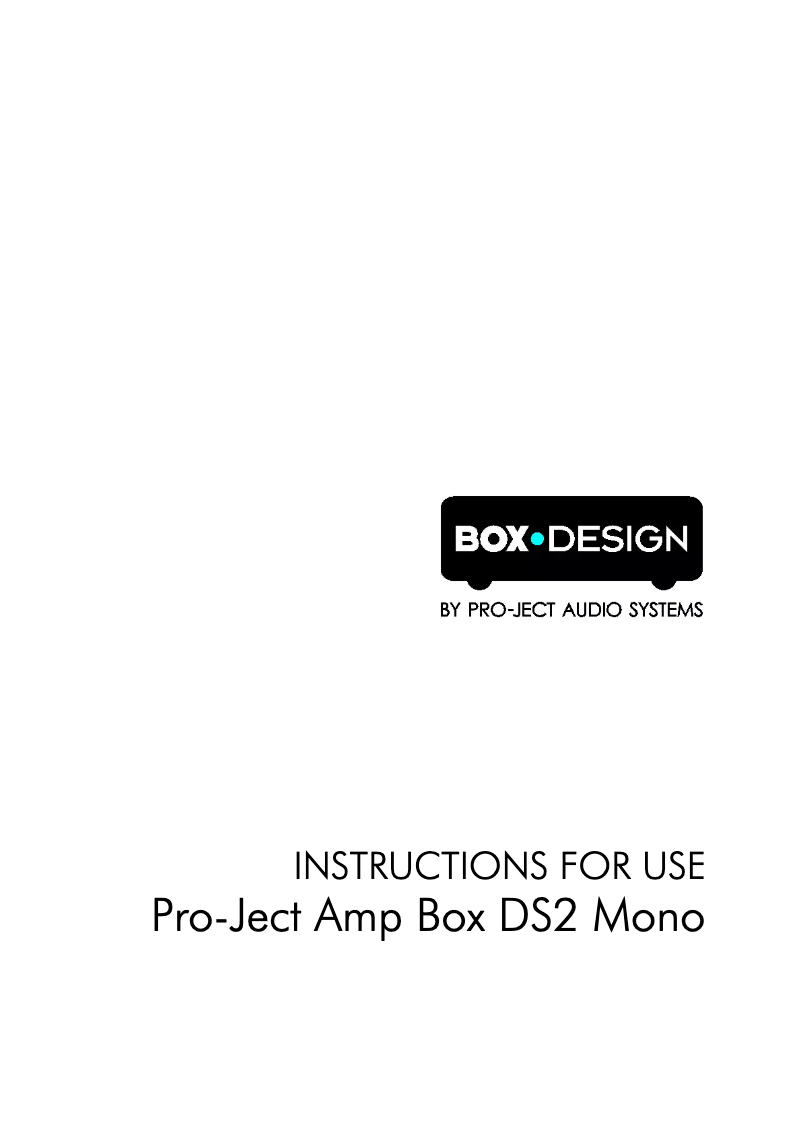 Imagen de la primera página del manual del dispositivo Amp Box DS2 Mono