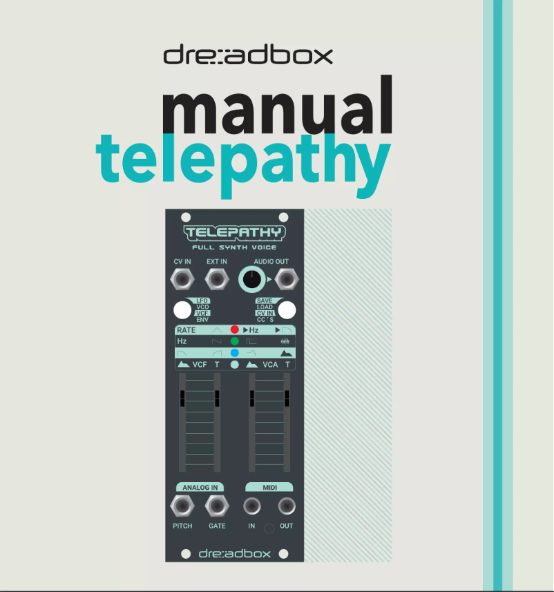 Página 1 del manual Manual de usuario Dreadbox Telepathy