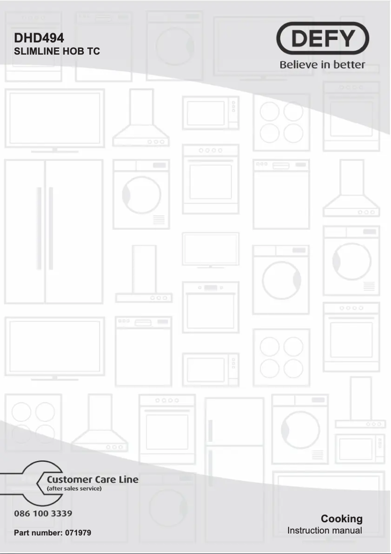 Imagen de la primera página del manual del dispositivo DHD494