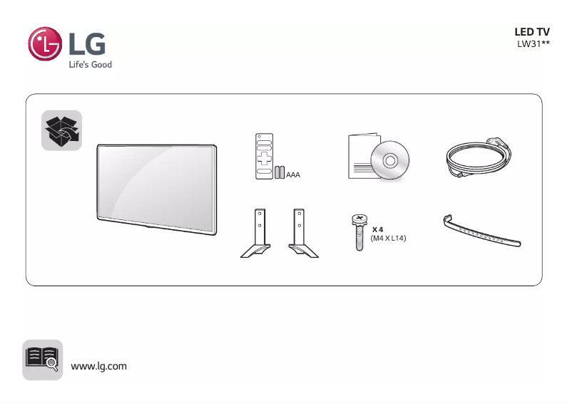 Página 1 del manual Manual de usuario LG 49LW310C