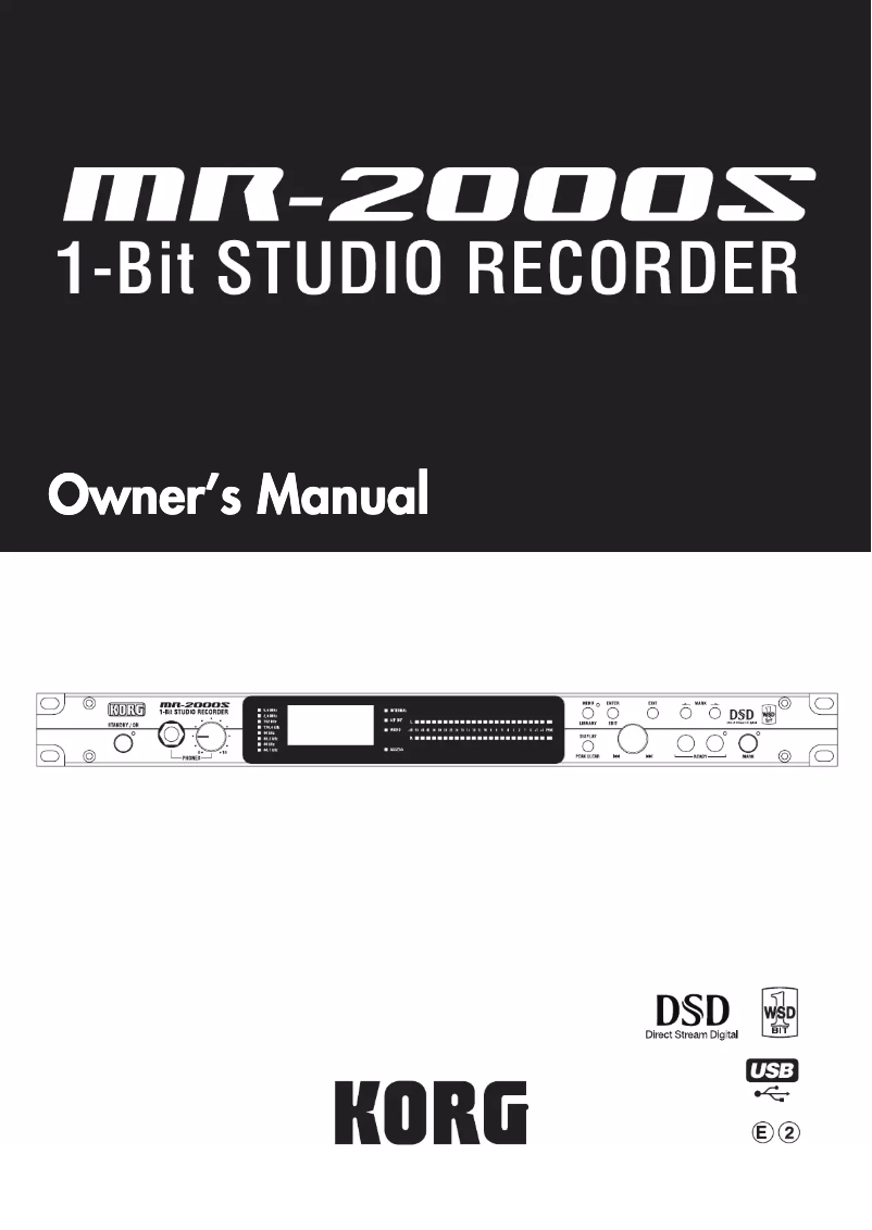 Imagen de la primera página del manual del dispositivo MR-2000S