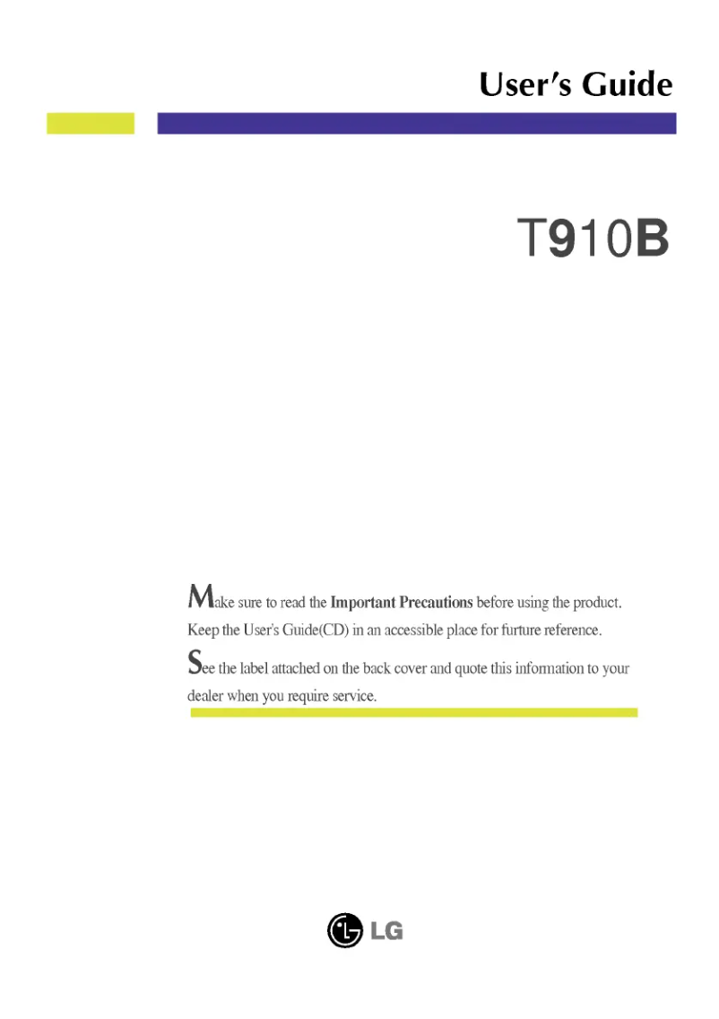 Página nº 1 - Manual de usuario LG T910B