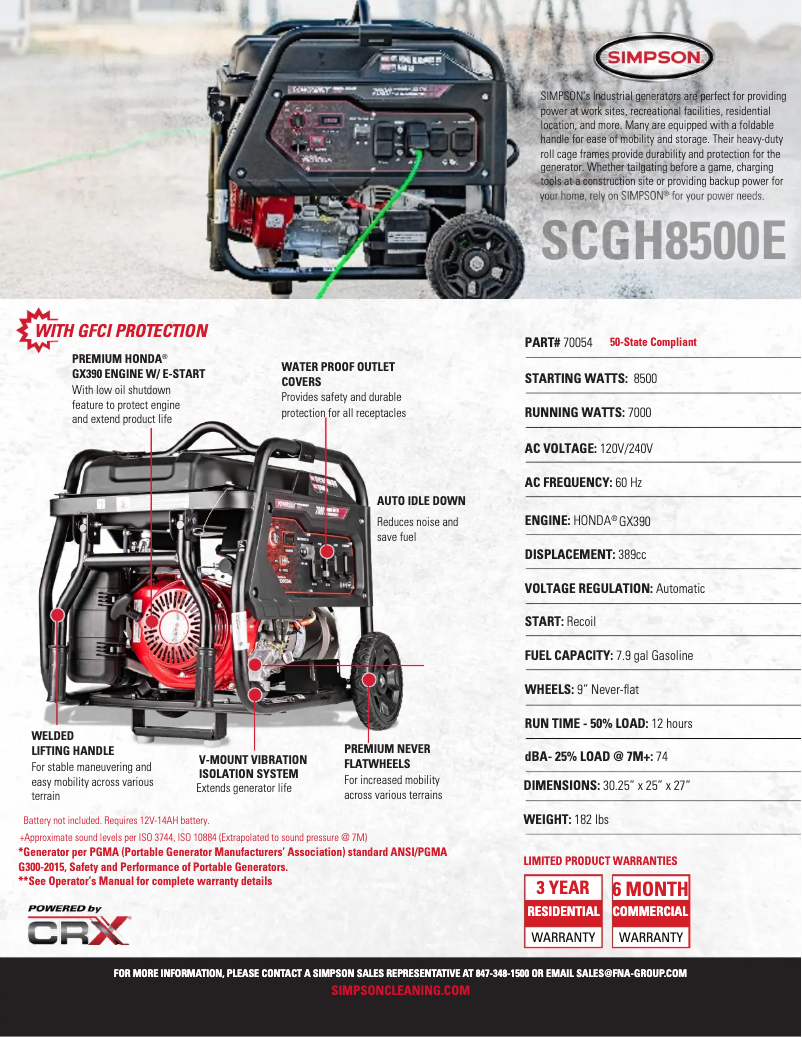 Imagen de la primera página del manual del dispositivo SCGH8500E