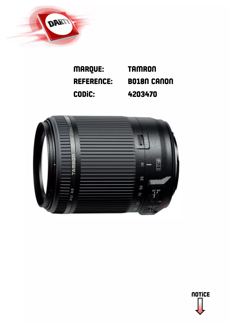 Imagen de la primera página del manual del dispositivo 18-200mm f/3.5-6.3 Di II VC Nikon