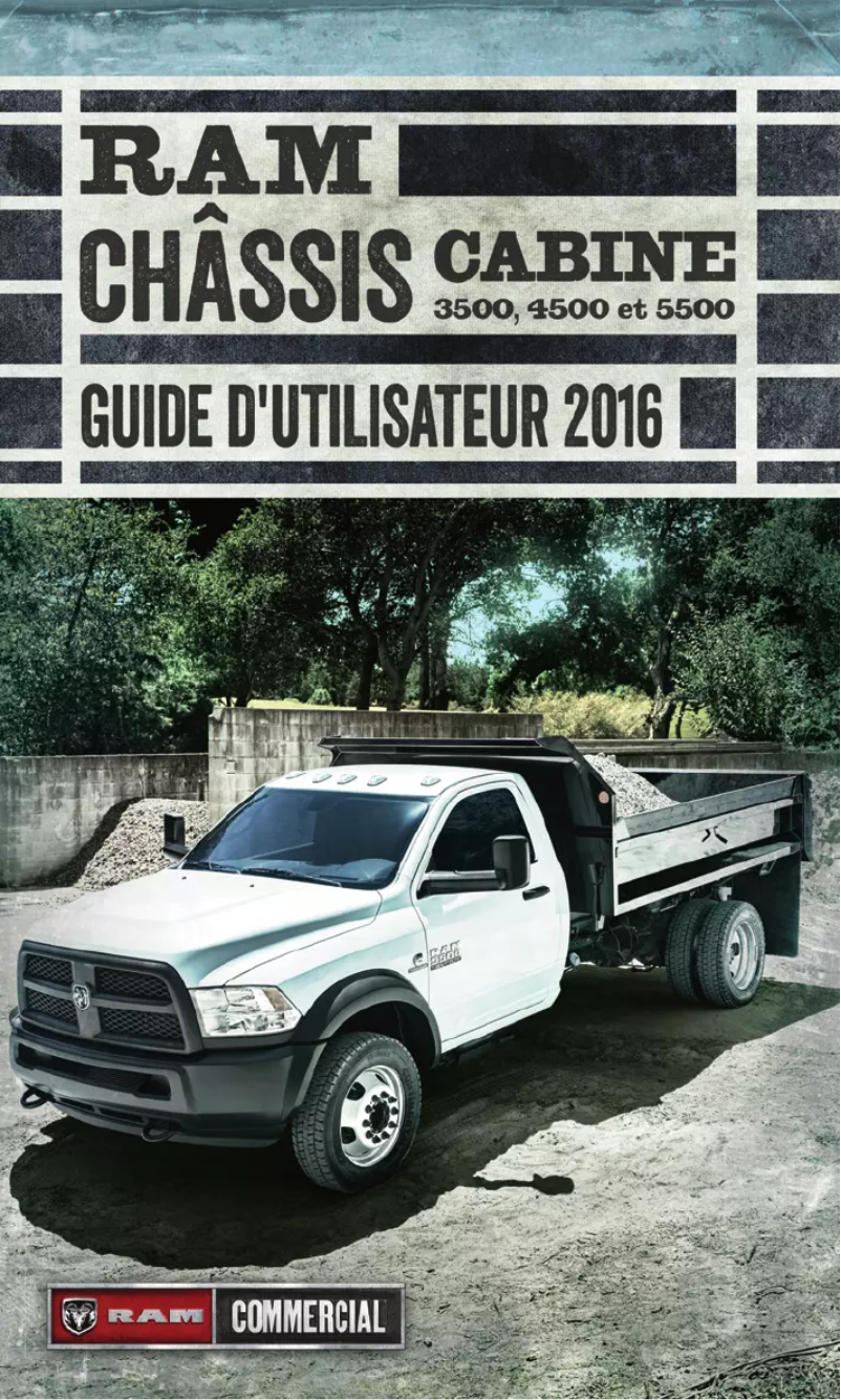 Página 1 del manual Manual de usuario RAM 3500 Chassis Cab (2016)