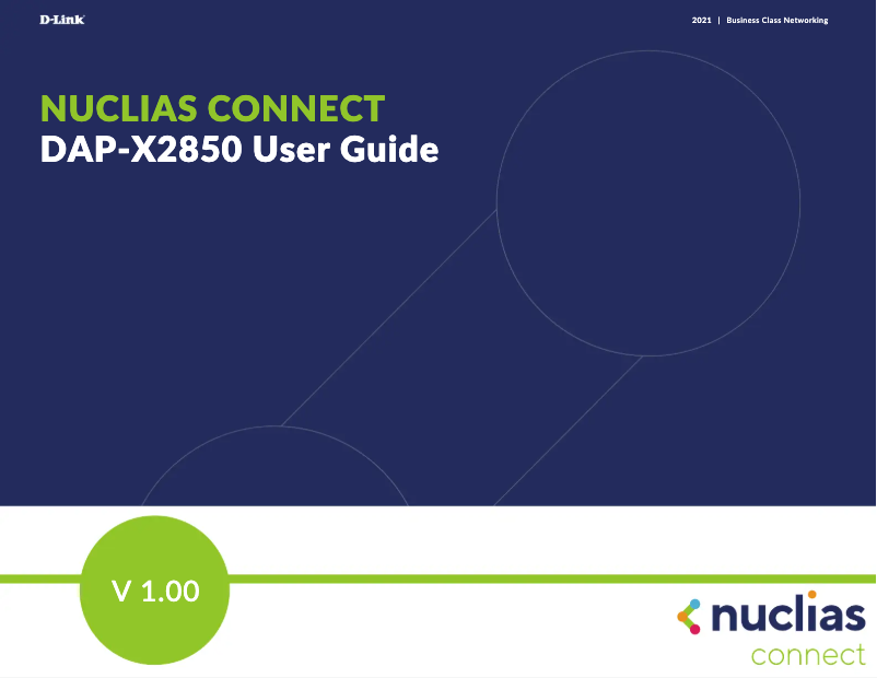 Imagen de la primera página del manual del dispositivo DAP-X2850