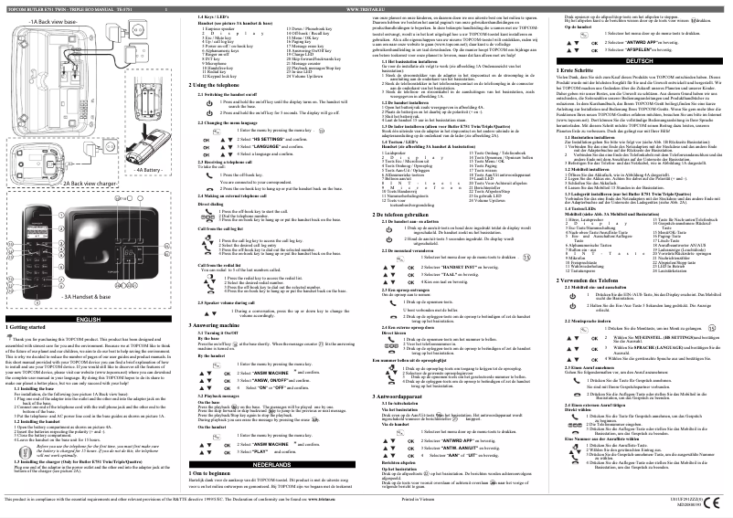 Imagen de la primera página del manual del dispositivo Butler E751 TE-5751