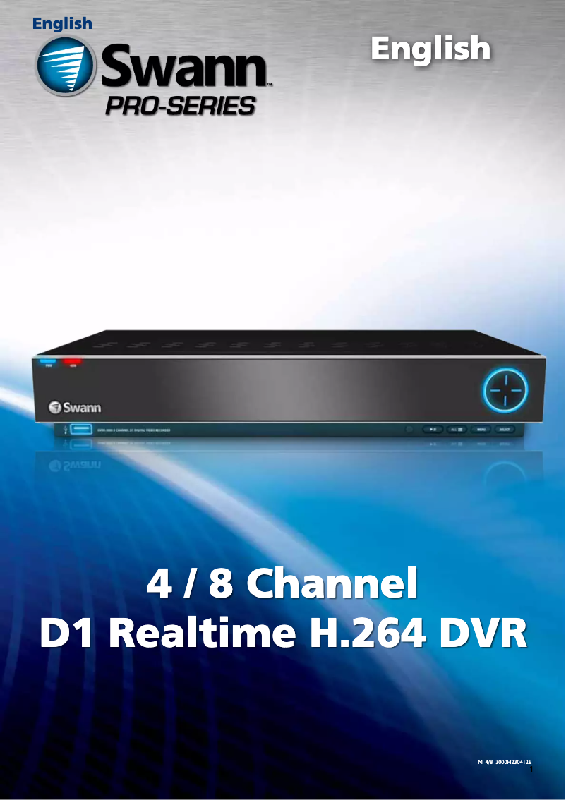 Página nº 1 - Manual de usuario Swann DVR4-3000