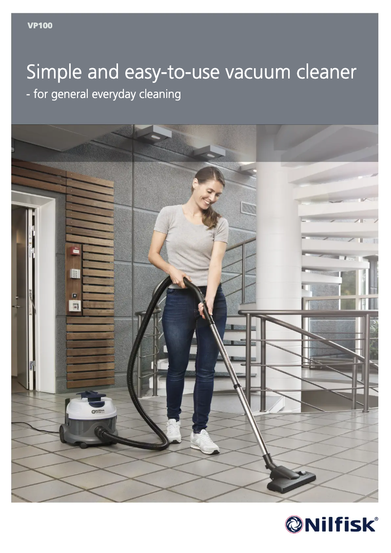 Imagen de la primera página del manual del dispositivo VP100