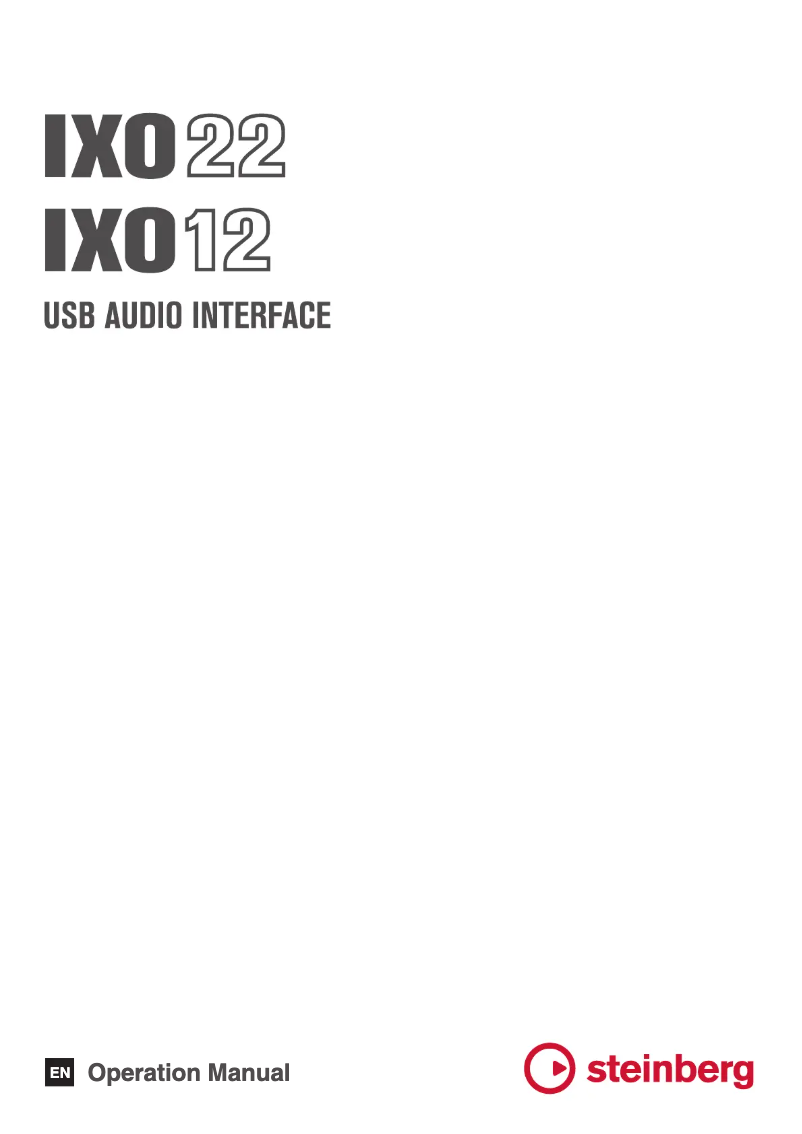 Imagen de la primera página del manual del dispositivo IXO12