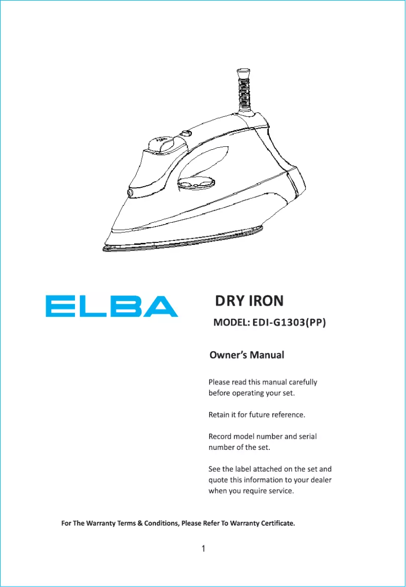 Imagen de la primera página del manual del dispositivo EDI-G1303(PP)