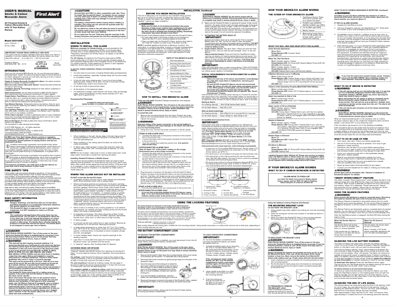 Imagen de la primera página del manual del dispositivo SC9120LBL