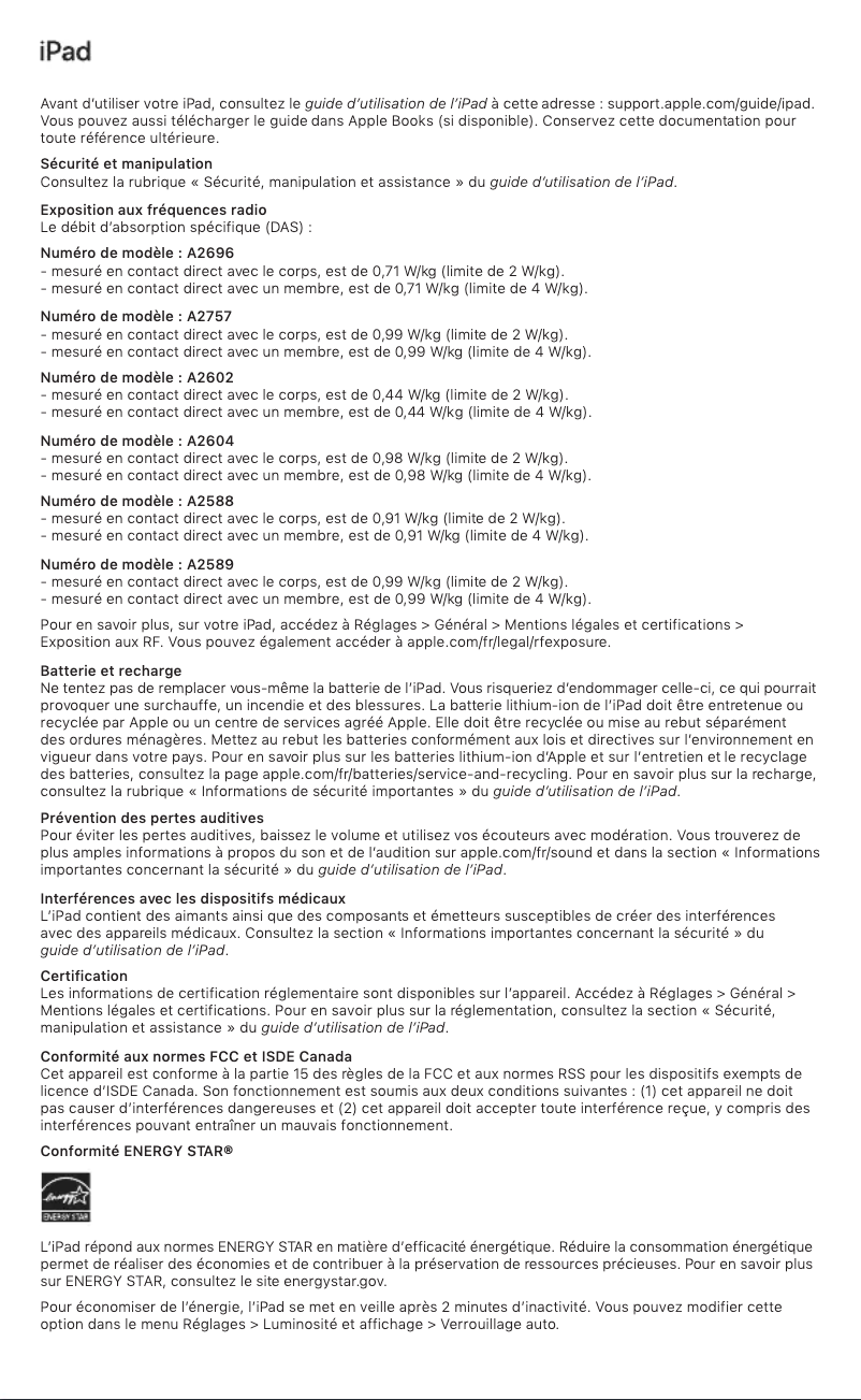 Página 1 del manual Manual de usuario Apple iPad Air (2022)