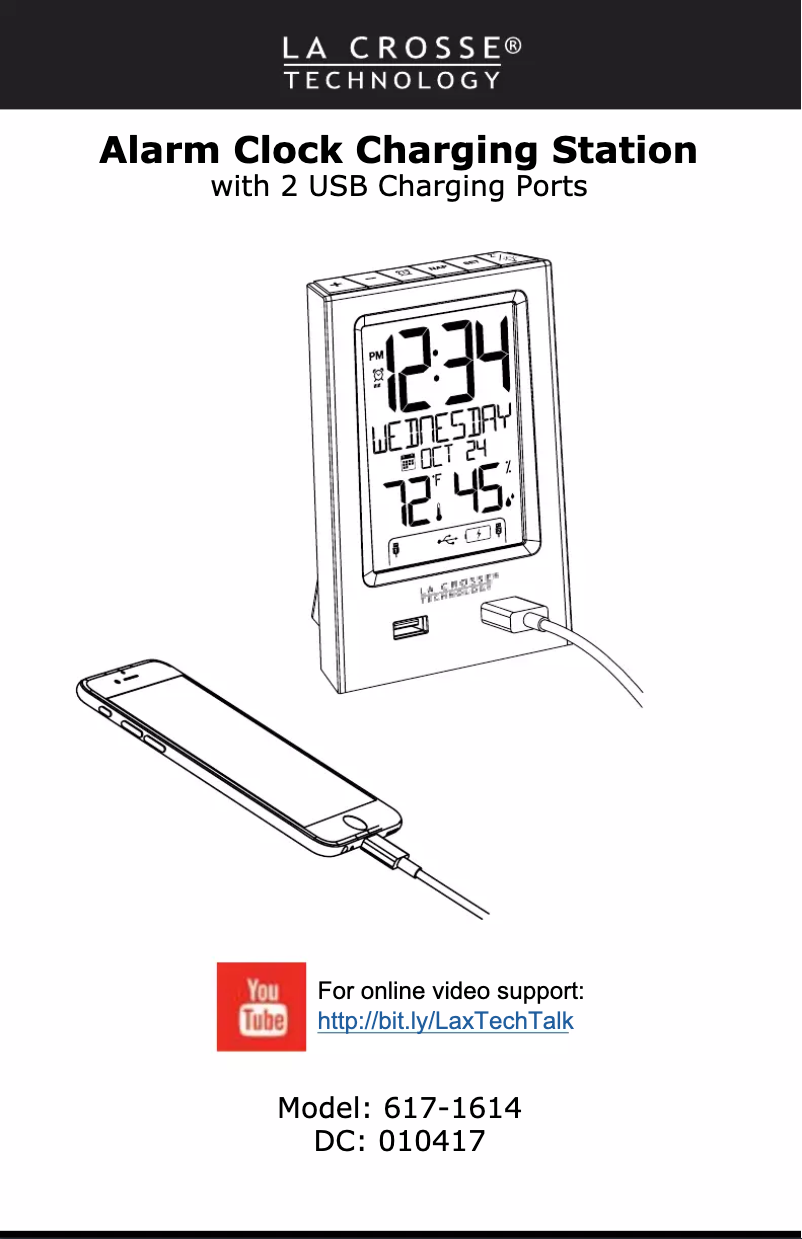 Página nº 1 - Manual de usuario La Crosse Technology 617-1614