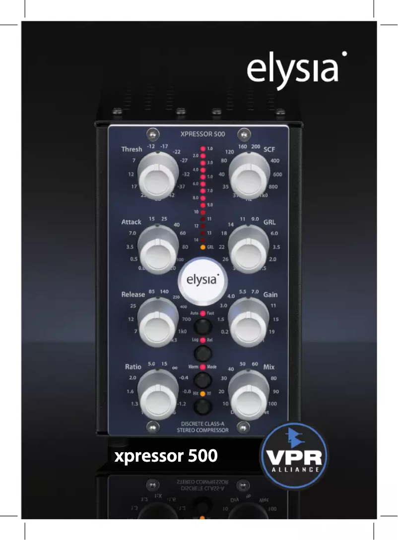 Imagen de la primera página del manual del dispositivo Xpressor 500