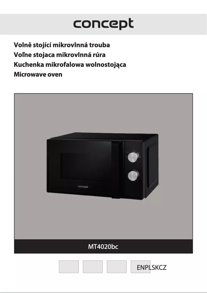 Imagen de la primera página del manual del dispositivo MT4020BC