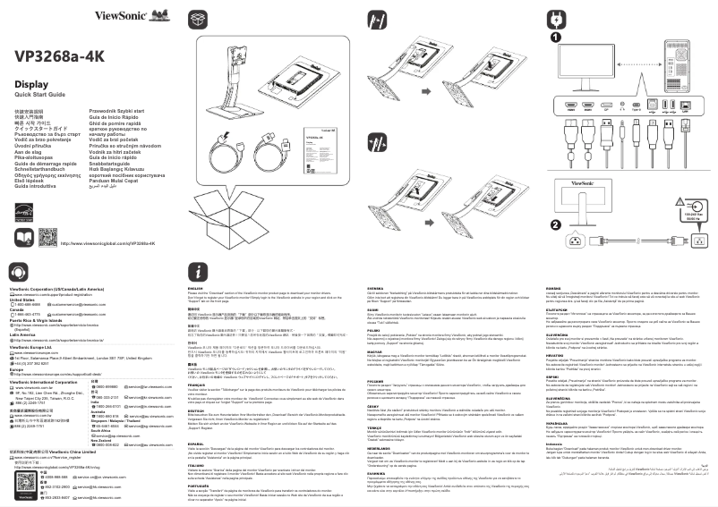 Página 1 del manual Guía de inicio rápido Viewsonic VP3268a-4K