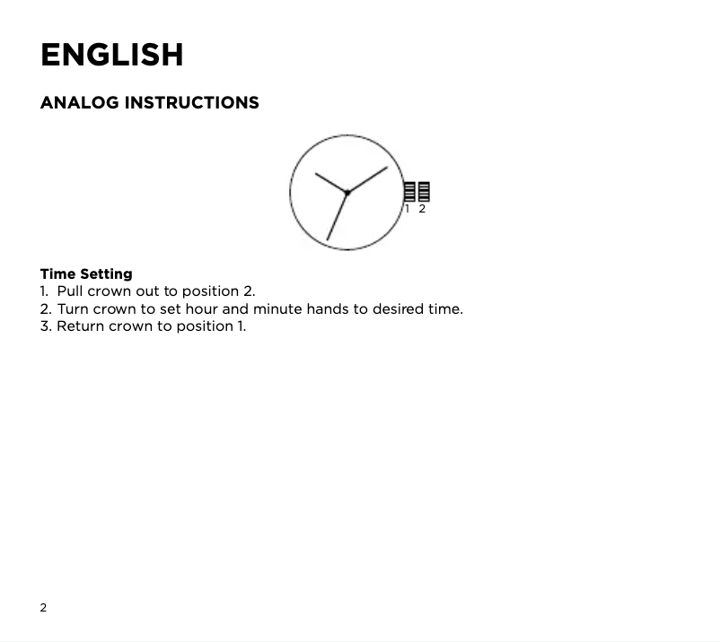 Página 1 del manual Manual de usuario Armani Chronograph AX1326