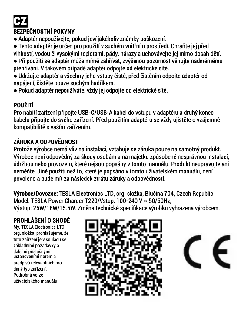 Página 1 del manual Manual de usuario Tesla T220