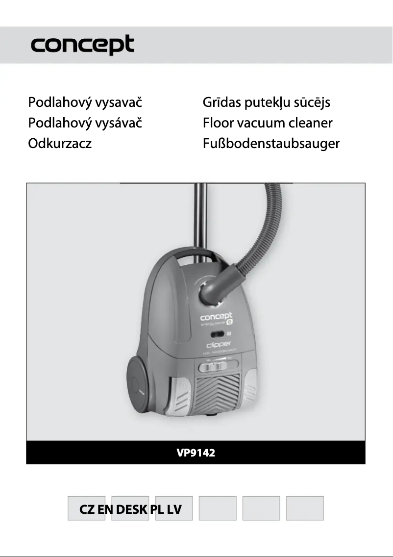 Imagen de la primera página del manual del dispositivo VP-9142