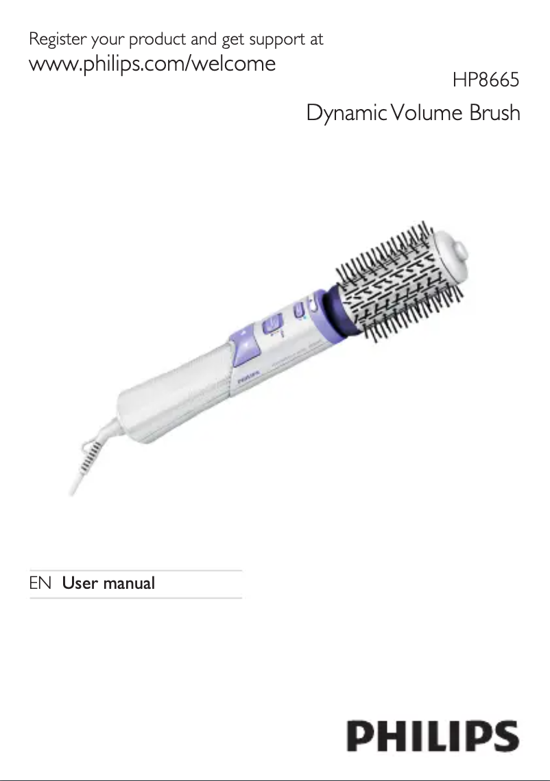 Página nº 1 - Manual de usuario Philips Dynamic Volume HP8665