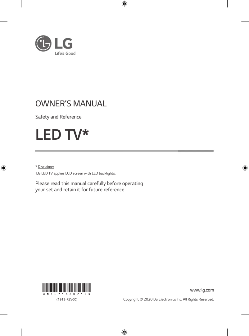Imagen de la primera página del manual del dispositivo 55NANO79TND