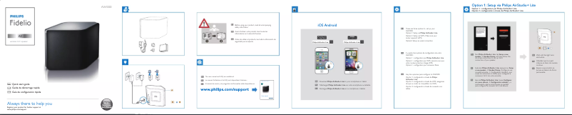Imagen de la primera página del manual del dispositivo Fidelio AW3000