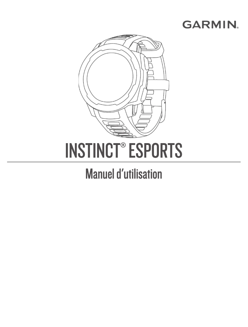 Imagen de la primera página del manual del dispositivo Instinct Esports