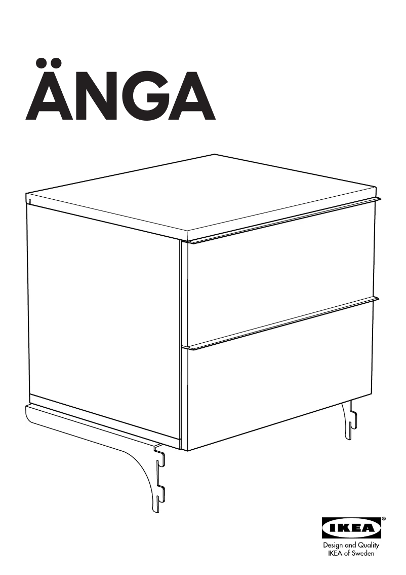 Página 1 del manual Manual de usuario Ikea ANGA (2 drawers)