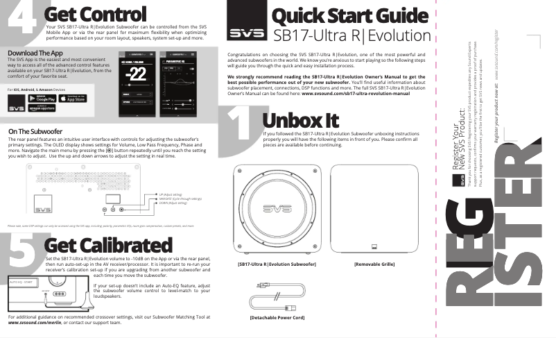 Imagen de la primera página del manual del dispositivo SB17-Ultra R|Evolution