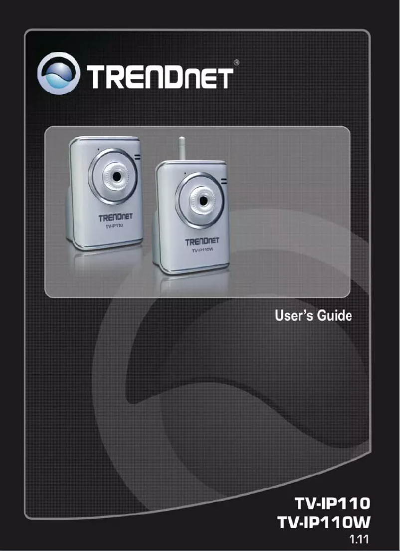 Imagen de la primera página del manual del dispositivo TV-IP110W