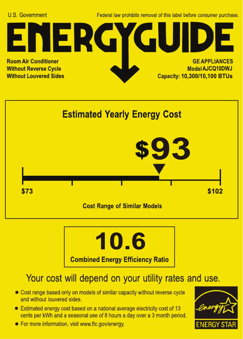 Imagen de la primera página del manual del dispositivo AJCQ10DWJ