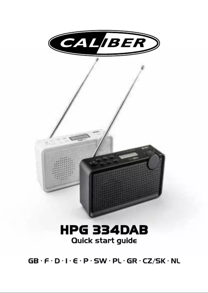 Imagen de la primera página del manual del dispositivo HPG334DAB