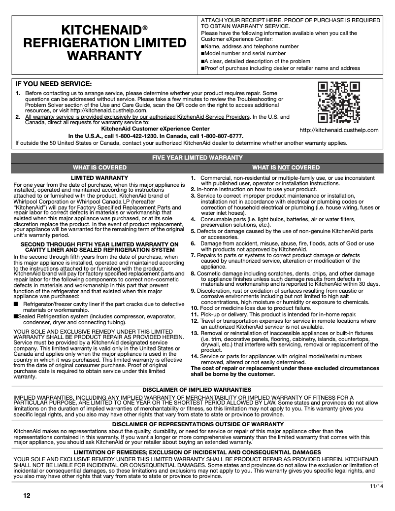 Imagen de la primera página del manual del dispositivo KUBR304ESS