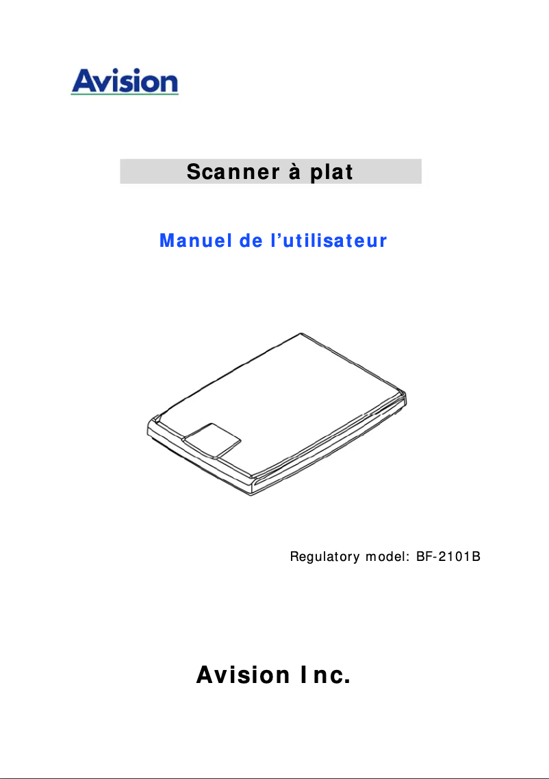 Página nº 1 - Manual de usuario Avision FB25