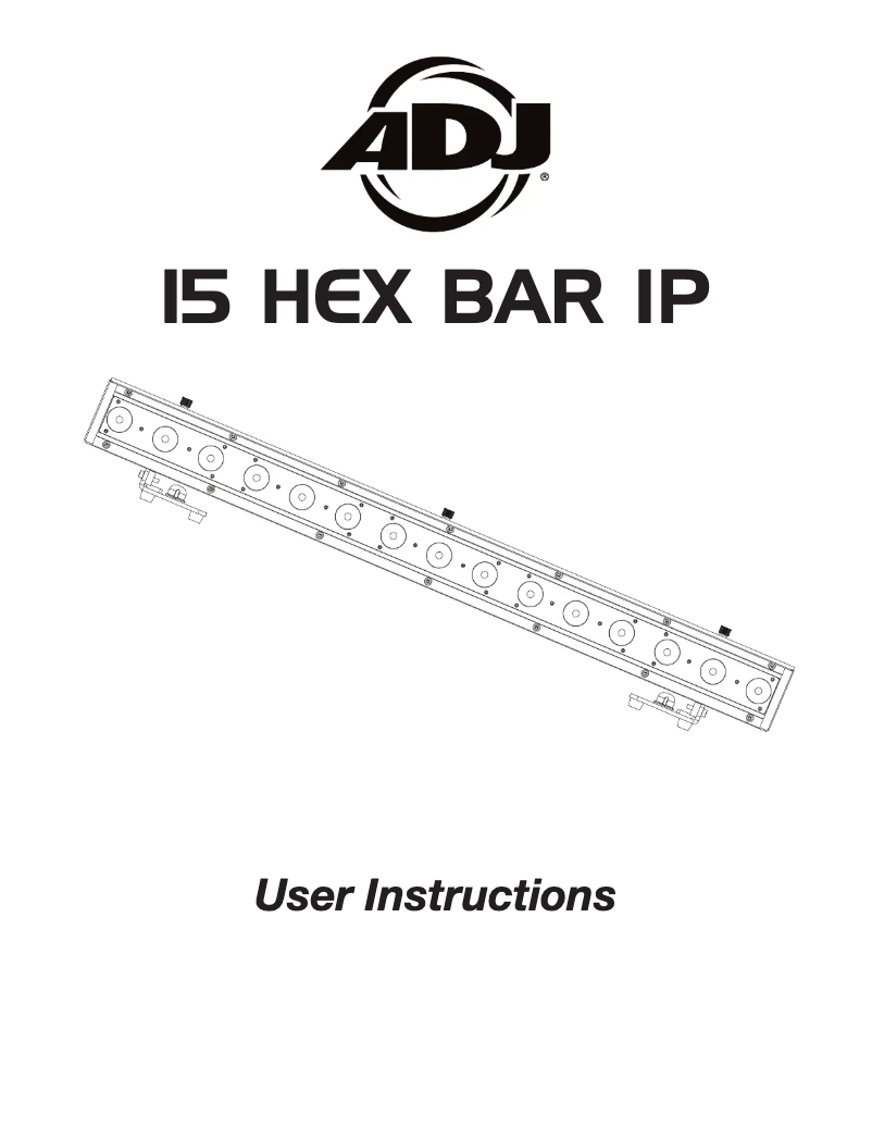 Página nº 1 - Manual de usuario American DJ 15 HEX BAR IP
