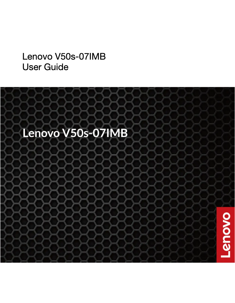 Imagen de la primera página del manual del dispositivo V50s 07IMB