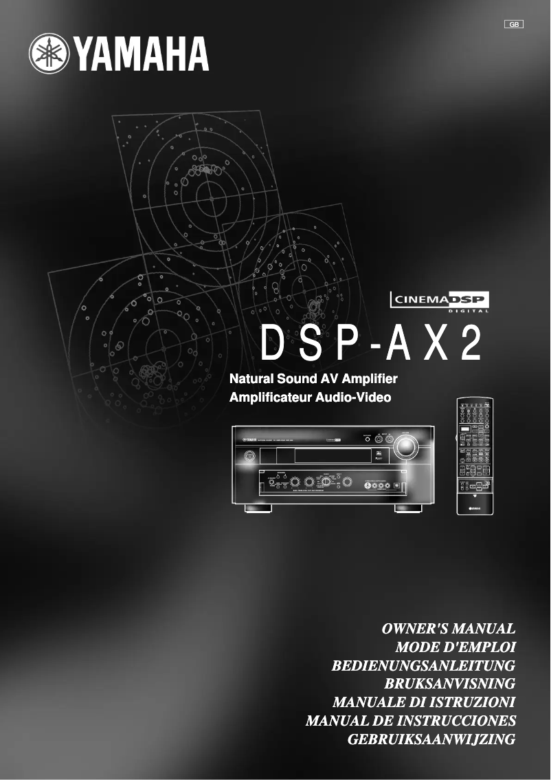 Página 1 del manual Manual de usuario Yamaha DSP-AX2