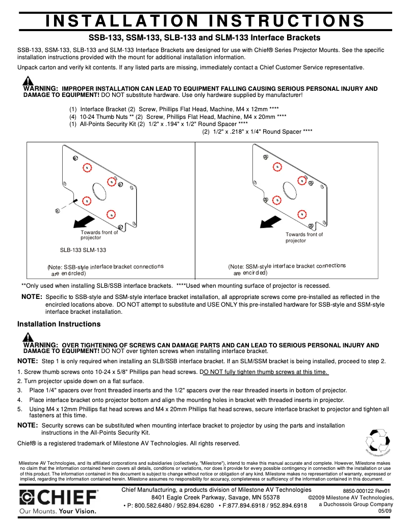 Imagen de la primera página del manual del dispositivo SLB133