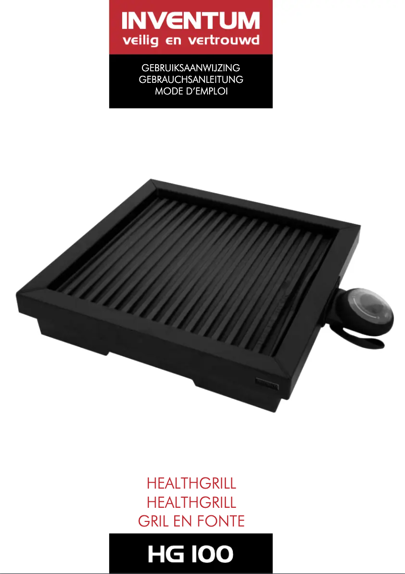 Imagen de la primera página del manual del dispositivo HG100