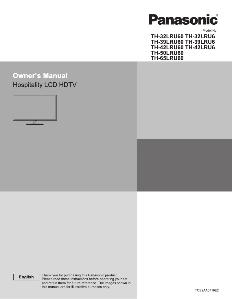 Página nº 1 - Manual de usuario Panasonic TH-39LRU6