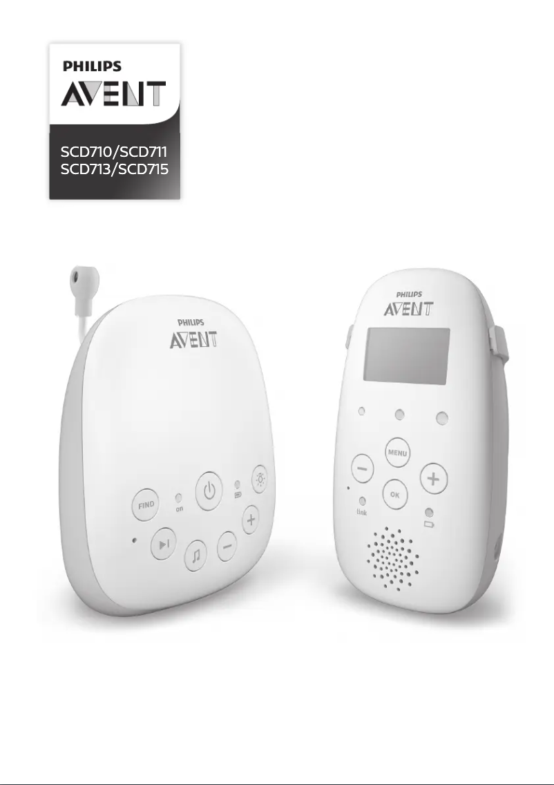 Imagen de la primera página del manual del dispositivo Avent SCD713