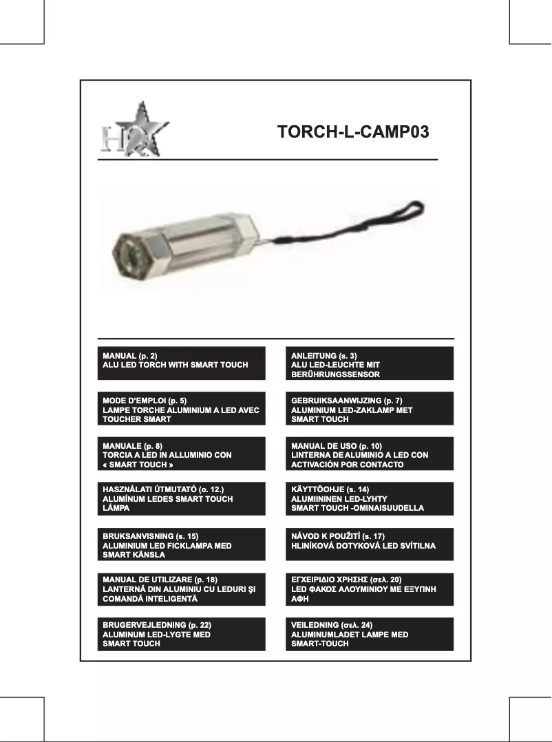 Imagen de la primera página del manual del dispositivo TORCH-L-CAMP03