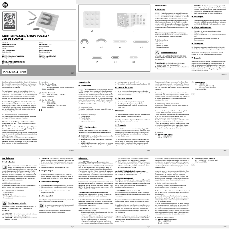 Imagen de la primera página del manual del dispositivo HG06089