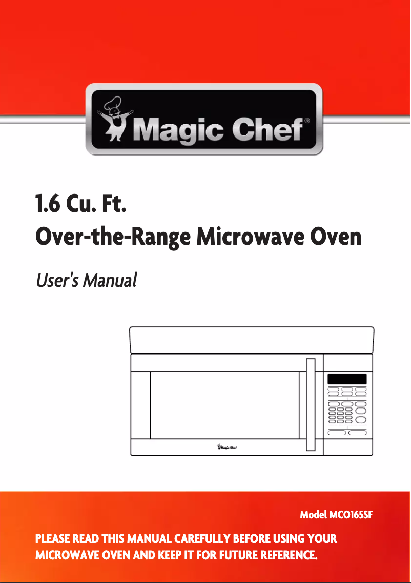 Página 1 del manual Manual de usuario Magic Chef MCO165SF