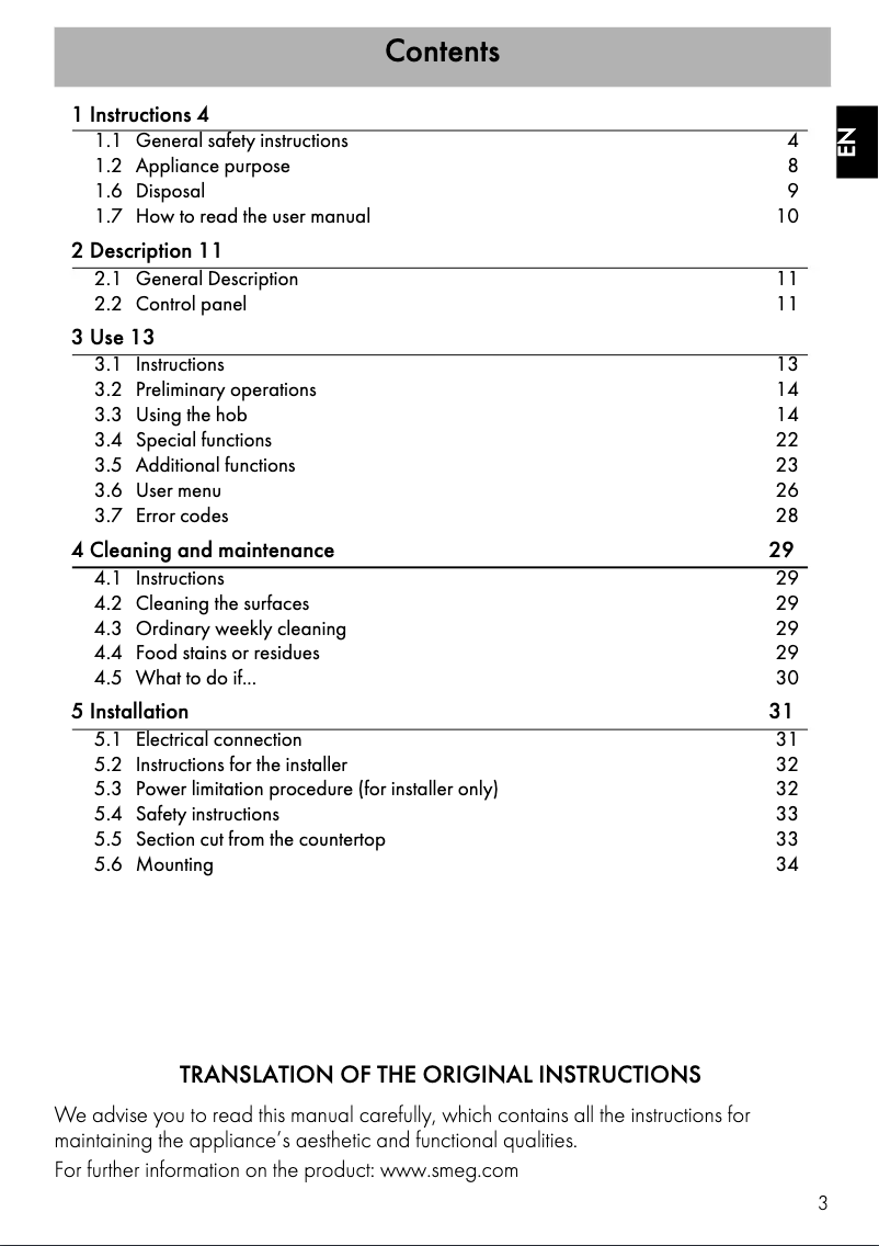 Imagen de la primera página del manual del dispositivo SAI3963B